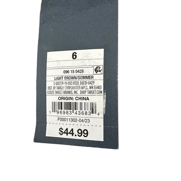 Universal Thread ~Light Brown Sommer Boot ~ Pull on with zipper ~ size 6 ~ NWT - Picture 11 of 11